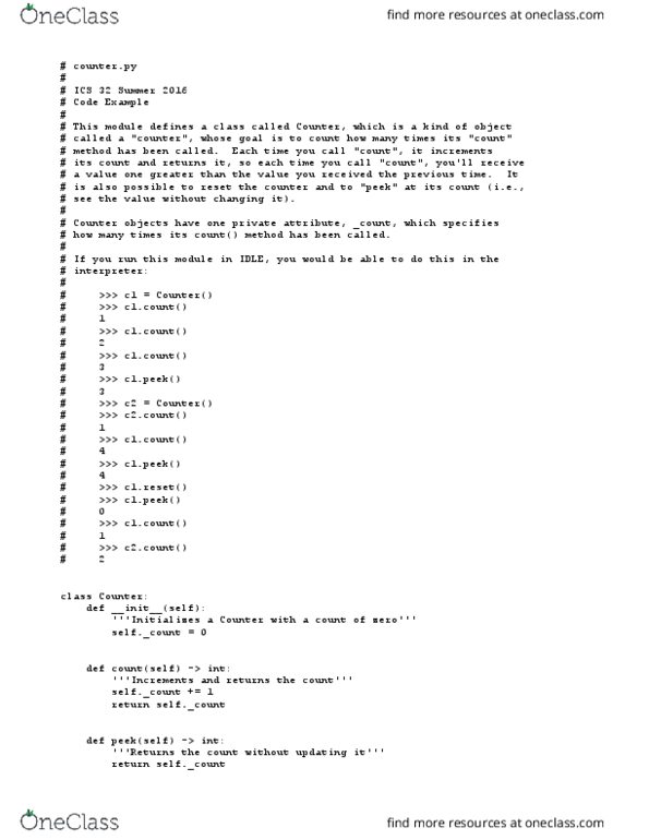 I&C SCI 32 Lecture Notes - Lecture 8: Init thumbnail