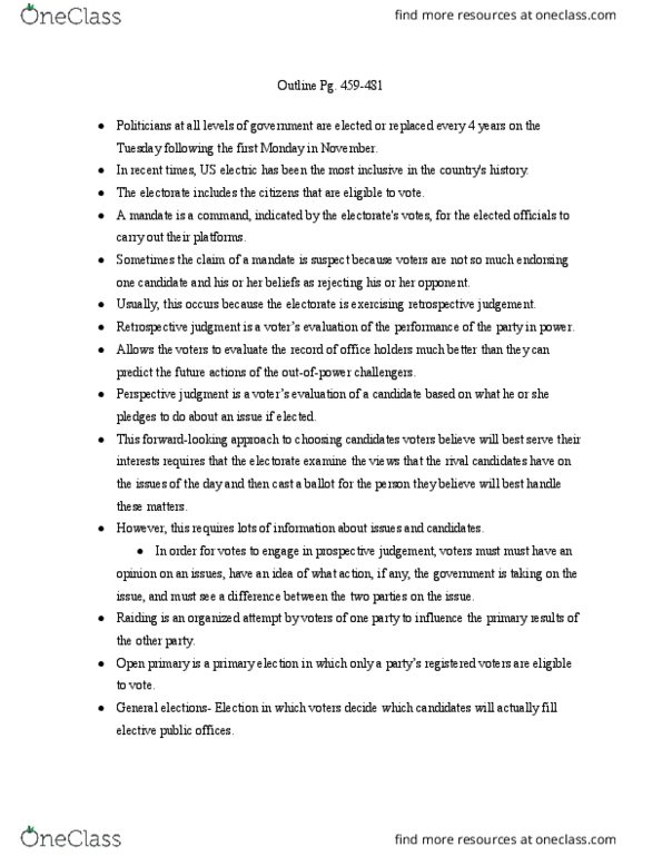HIST 115 Lecture 13: Reading Outline pg. 459-481 thumbnail