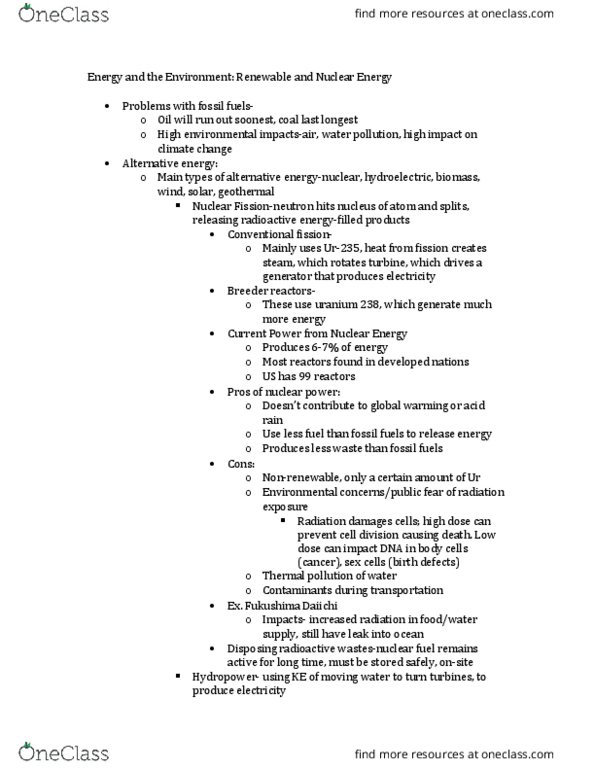 GEOG 1070 Lecture Notes - Lecture 15: Alternative Energy, Thermal Pollution, Active Solar thumbnail