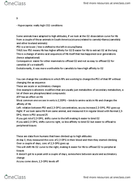 Biology 3602A/B Lecture Notes - Lecture 9: Procollagen-Proline Dioxygenase, Hif1A, Tx Network thumbnail