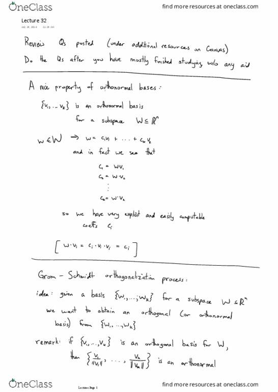 MATH 232 Lecture 32: Lecture 32 thumbnail