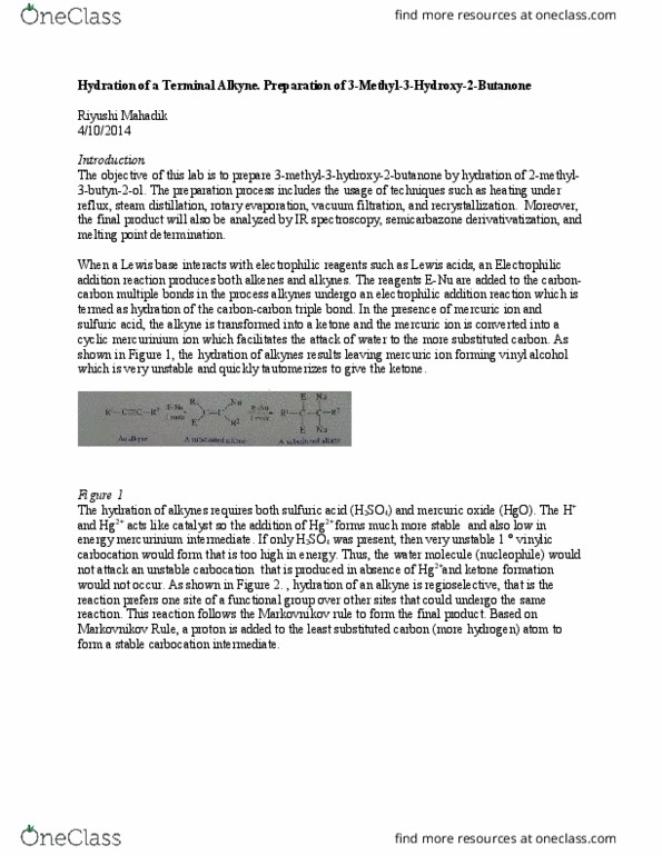 CHEM 233 Lecture Notes - Lecture 2: Filter Paper, T Helper Cell, Dichloromethane thumbnail