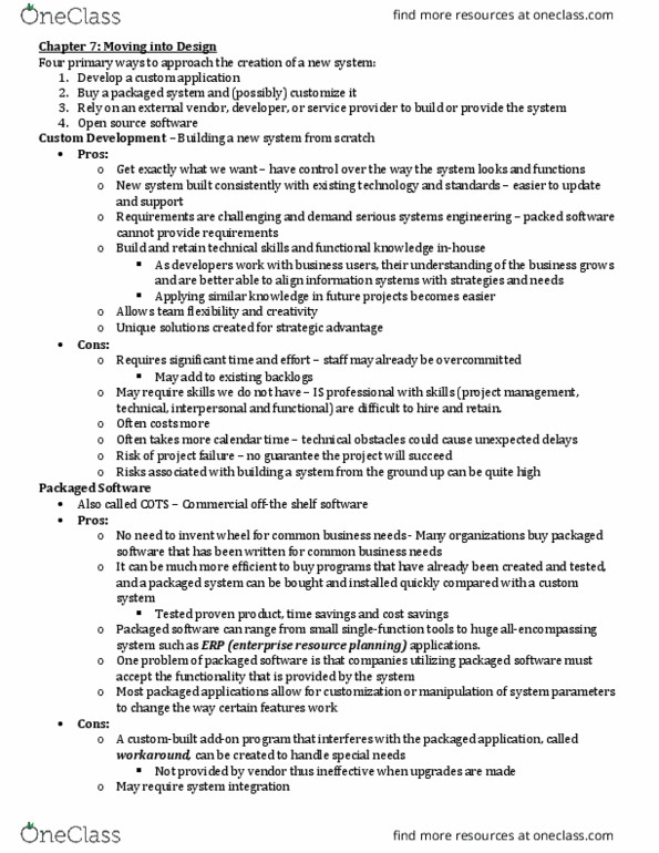 BUS 362 Lecture Notes - Lecture 2: Open-Source Software, Enterprise Resource Planning, System Integration thumbnail