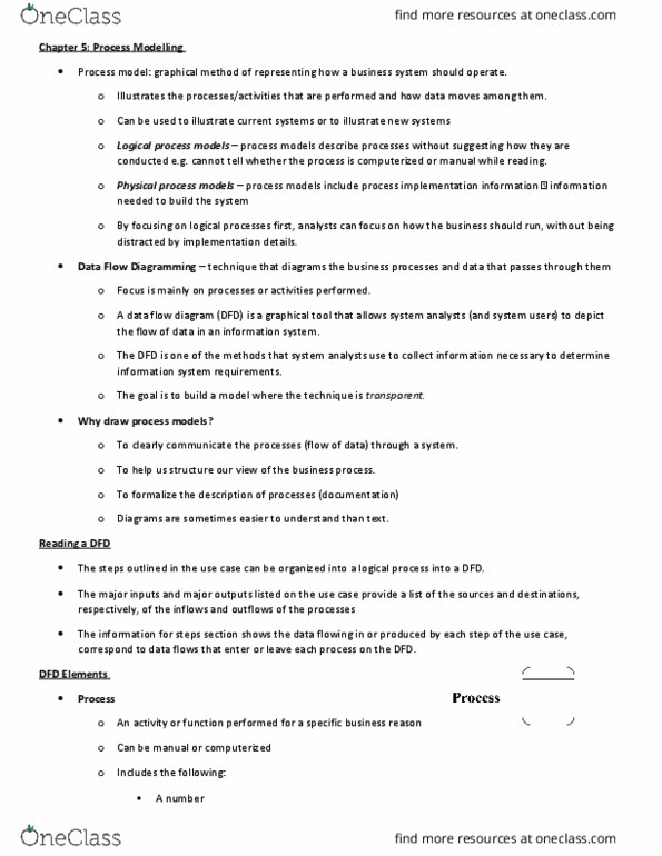 BUS 362 Lecture Notes - Lecture 4: Data Flow Diagram, Computer Simulation, System Context Diagram thumbnail