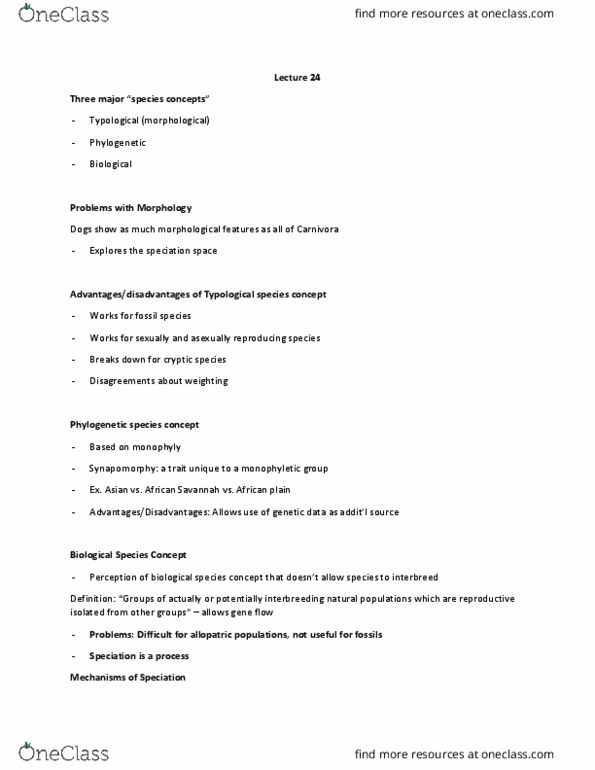 BIOL 111 Lecture Notes - Lecture 24: Cytoplasmic Incompatibility, Mutation, Polyploid thumbnail