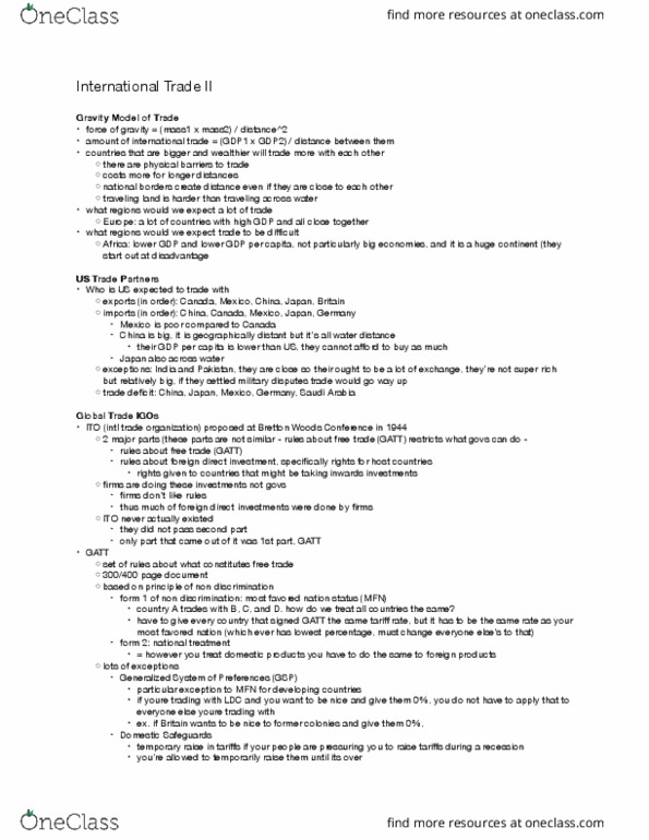 IAFS 1000 Lecture Notes - Lecture 5: Appellate Body, North American Free Trade Agreement, Dispute Settlement Body thumbnail