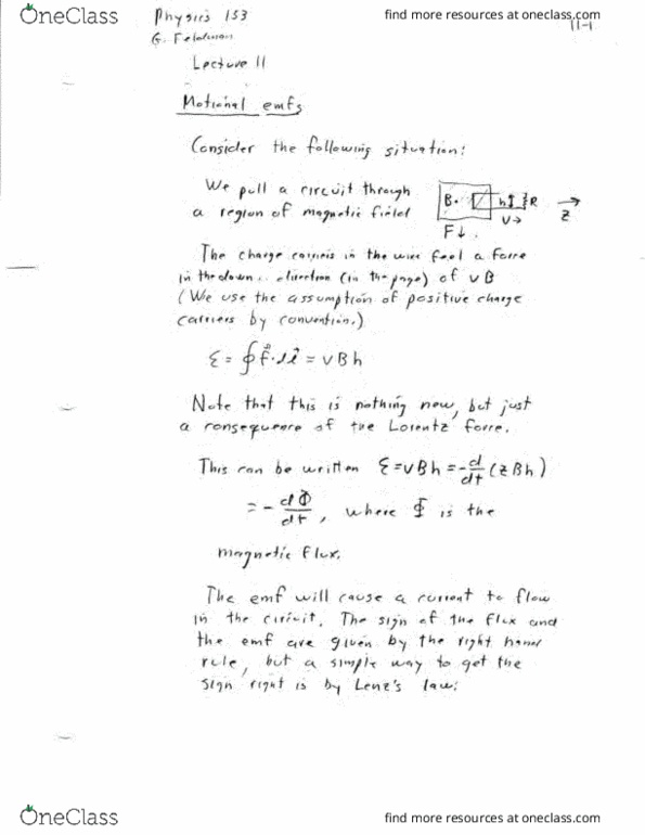 PHYSICS 153 Lecture Notes - Lecture 11: Boldklubben Frem, Veal, Telomerase Reverse Transcriptase thumbnail