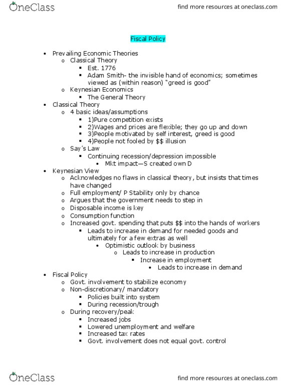 ECO 1000 Lecture Notes - Lecture 2: Peace Dividend, Adjusted Gross Income, Flat Tax thumbnail