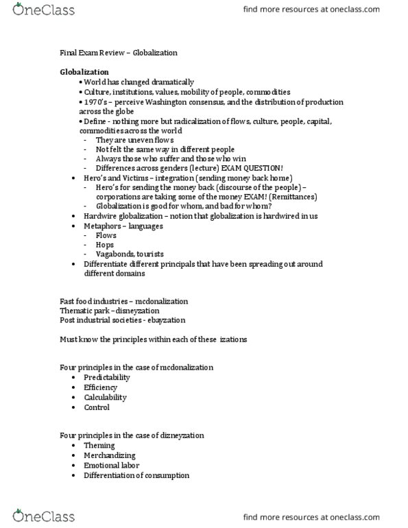 SOC 2151 Lecture Notes - Lecture 30: British Thermal Unit, Liberal Democracy, World Social Forum thumbnail