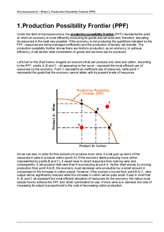 ECON 201 Lecture Notes - Opportunity Cost, Macroeconomics, Comparative Advantage thumbnail