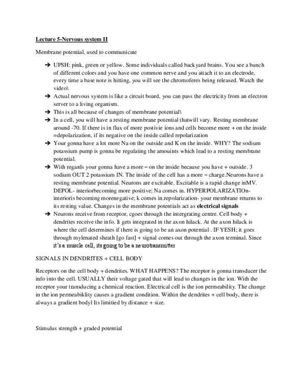 HMB201H1 Lecture Notes - Lecture 5: Resting Potential, Axon Terminal, Printed Circuit Board thumbnail