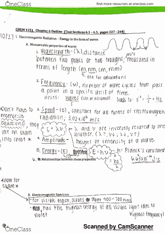 CHEM 1251 Lecture 6: CHEM 1251 Chapter 6 Notes thumbnail