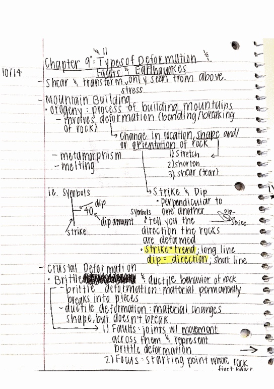 GEOL 1200 Lecture 4: GEOL 1200 Chapters 9 & 11 Notes thumbnail