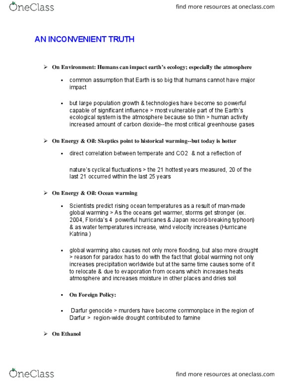 INTST101 Lecture Notes - Lecture 12: Corporate Social Responsibility, Montreal Protocol, Milgram Experiment thumbnail