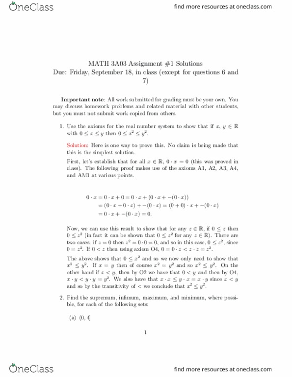 MATH 3A03 Lecture Notes - Lecture 5: Irrational Number, Rational Number, Joule thumbnail