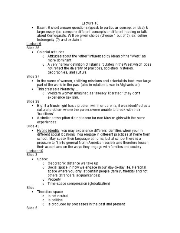 SOCB47H3 Lecture Notes - Lecture 10: Distillery District, Africville, Gentrification thumbnail