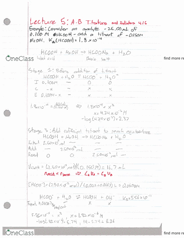 CHEM 6C Lecture 5: CHEM 6C Lecture 5 Titrations and Indicators thumbnail