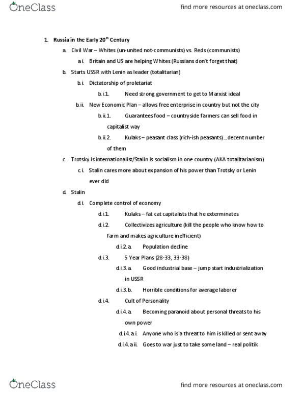 EURO-UA 511 Lecture Notes - Lecture 10: Existentialism, Surrealism, Collectivism thumbnail