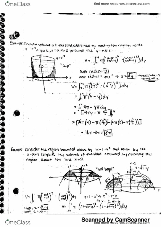 MATH 181 Lecture 2: Shell Method & Arc Length thumbnail