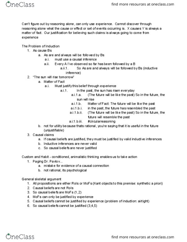 PHILOS 25B Lecture Notes - Lecture 16: Causal Inference thumbnail