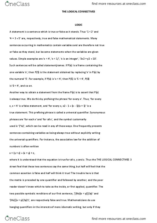 MATH 092 Lecture Notes - Lecture 5: Sentence Clause Structure, Ampersand, Associative Property thumbnail