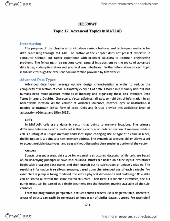 CE 5310 Lecture Notes - Lecture 17: Optimal Design, Stopwatch, Graphical User Interface thumbnail