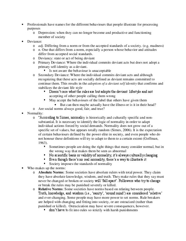 DST 500 Lecture Notes - Lecture 4: Labeling Theory, Drapetomania, Involuntary Commitment thumbnail