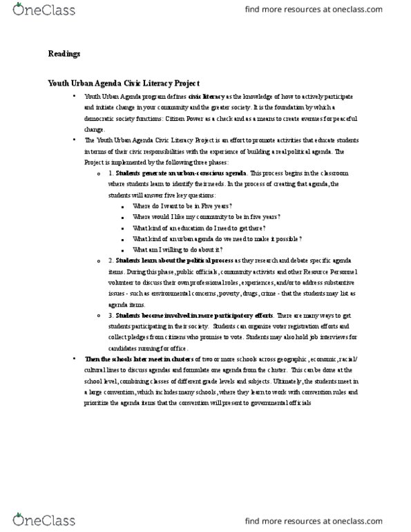 EDUC 118 Chapter 1: Youth Urban Agenda Civic Literacy Project thumbnail