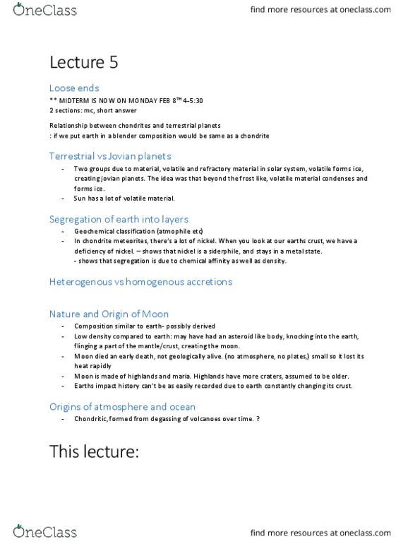 GEO 1111 Lecture Notes - Lecture 6: Lithostratigraphy, Radiometric Dating, Uniformitarianism thumbnail