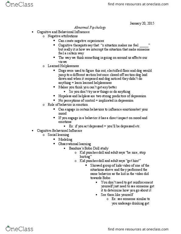 PSY 247 Lecture Notes - Lecture 3: Altruistic Suicide, Paternalism, Learned Helplessness thumbnail