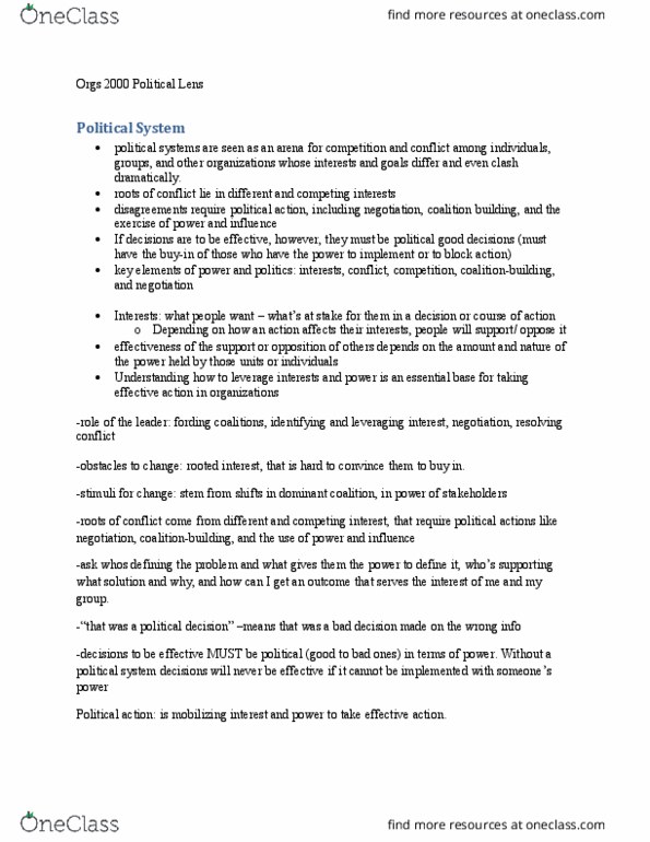 ORGS 2010 Lecture Notes - Lecture 7: Wrose, Information Broker, Structural Holes thumbnail