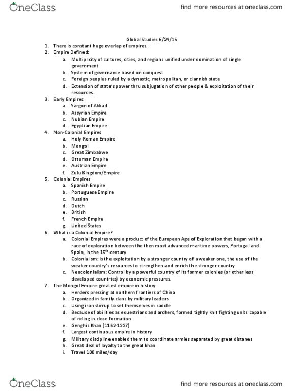 GLOBL 1 Lecture 5: Global Studies 6.24.15 thumbnail