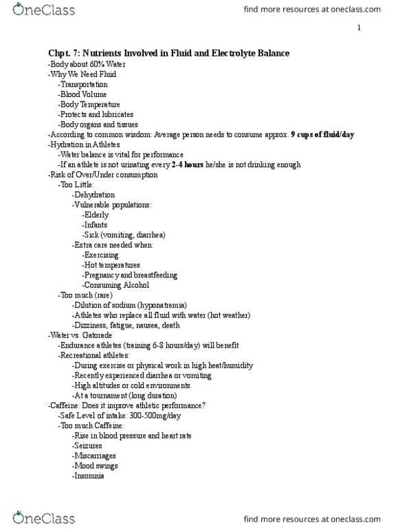 KIN 110 Lecture Notes - Lecture 3: Celery, Reward System, Nitrosamine thumbnail