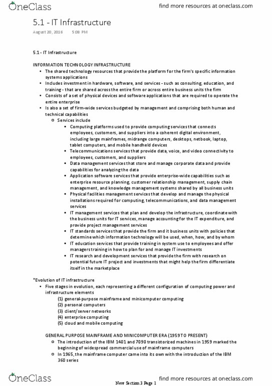 MGMT 3265 Chapter Notes - Chapter 5: Local Area Network, 18 Months, Bell Labs thumbnail