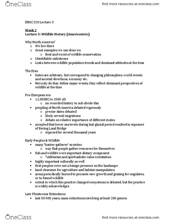 ENSC 320 Lecture Notes - Lecture 3: Land Ethic, Overgrazing, Active Management thumbnail