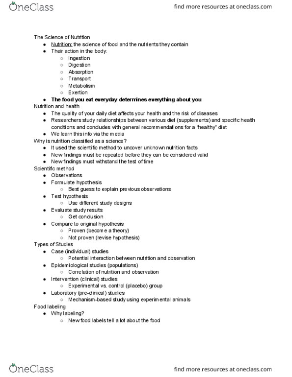 NFSC 100 Lecture Notes - Lecture 1: Thyroid, Polyunsaturated Fatty Acid, Kwashiorkor thumbnail