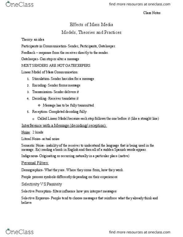 JOR 110 Lecture 11: Class notes Media vs eitist thumbnail