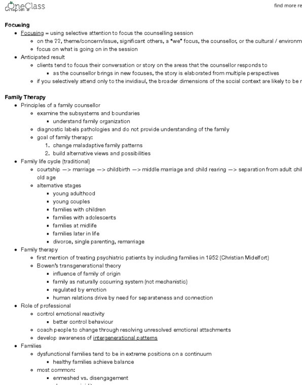 FRHD 3400 Lecture Notes - Lecture 20: Genogram, Family Therapy, Dysfunctional Family thumbnail