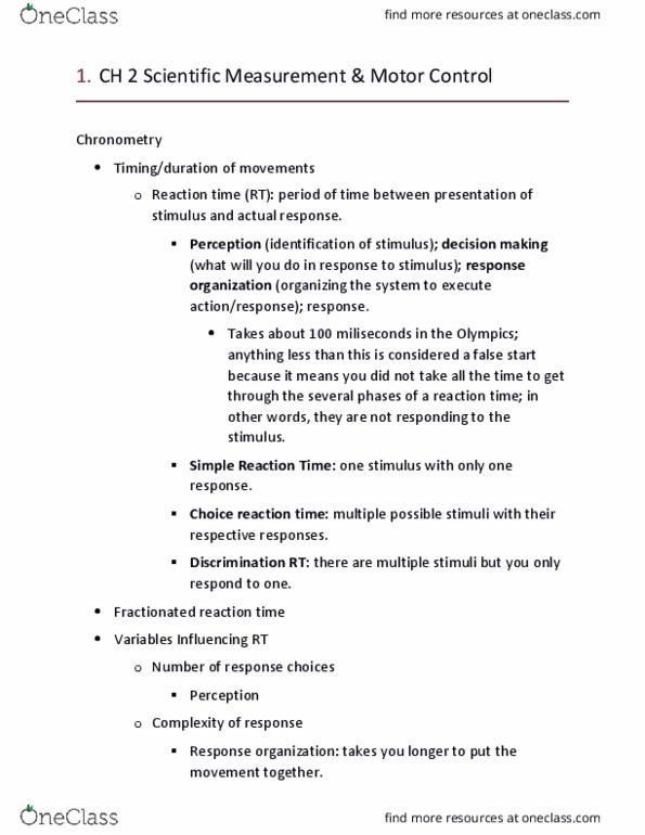 KNES 371 Lecture Notes - Lecture 2: Approximation Error, Chronometry, Your Movement thumbnail