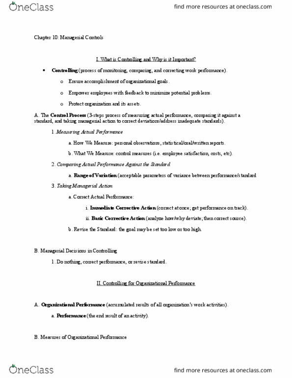 MG 210 Lecture Notes - Lecture 30: Organizational Communication, Workplace Violence, Departmentalization thumbnail