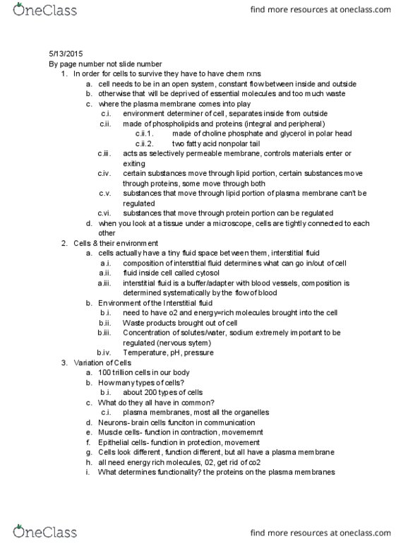 LIFESCI 2 Lecture Notes - Lecture 3: Connexon, Sodium-Potassium Alloy, Symporter thumbnail