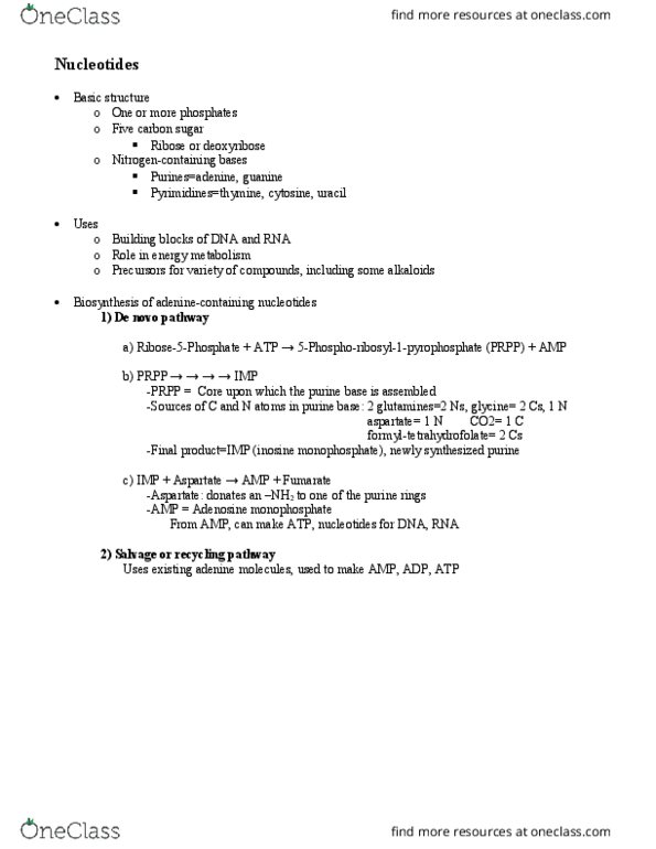 B M B 221 Lecture Notes - Lecture 7: Anandamide, Asthma, Migraine thumbnail