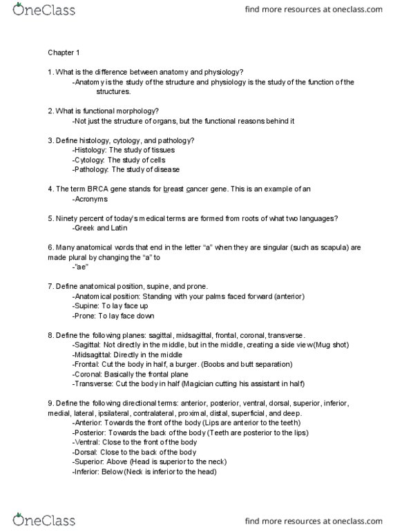 BIOL 103 Lecture Notes - Lecture 1: Ulnar Nerve, Adipose Tissue, Hard Tissue thumbnail