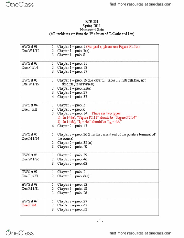 ECE 20100 Lecture 5: HW Solutions ECE thumbnail