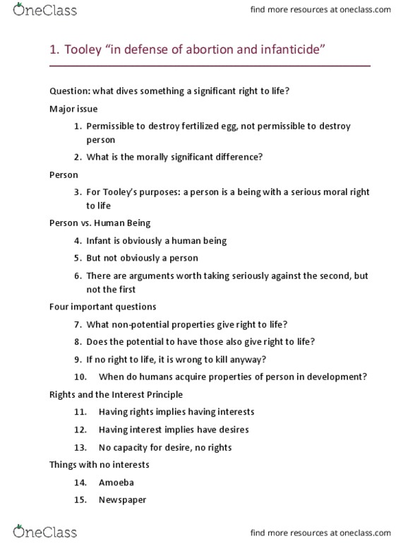 PHIL 164 Lecture Notes - Lecture 24: Fetus, Counterexample thumbnail