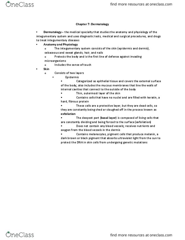 HLTH 354 Lecture Notes - Lecture 6: Pressure Ulcer, Electrosurgery, Anesthetic thumbnail