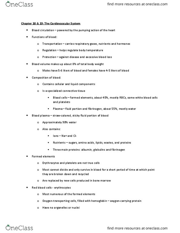 BIOL 2021 Lecture Notes - Lecture 12: Great Arteries, Posterior Interventricular Sulcus, Tricuspid Valve thumbnail