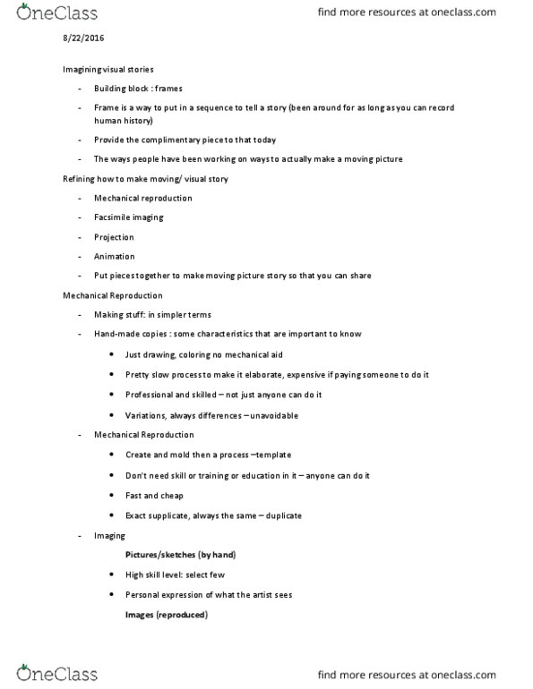 EMST 3010 Lecture Notes - Lecture 3: Phi Phenomenon, Thaumatrope, Camera Obscura thumbnail