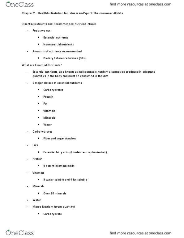 FDNS 2100 Lecture Notes - Lecture 2: Saturated Fat, Consumers Union, Vitamin A thumbnail