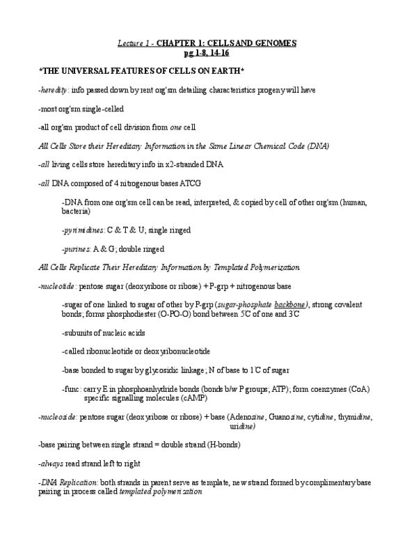 BIO230H1 Chapter Notes -Glycosidic Bond, Dna Replication, Autocatalysis thumbnail